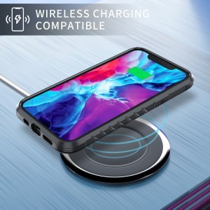 iPhone 13 mini átlátszó TPU Shield tok alumínium kerettel fekete ütésálló, anti shock
