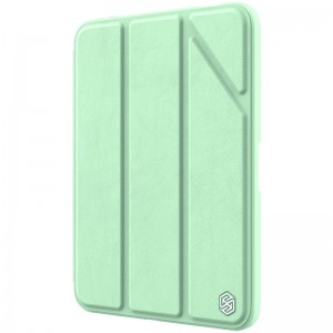 iPad 10.9 2022 Nillkin Bevel Környezetbarát Bőr Tok Matcha Green