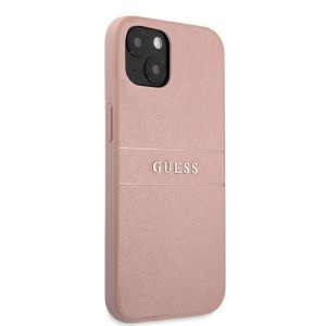 iPhone 13 Guess PU bőr Saffiano tok pink (GUHCP13MPSASBPI)