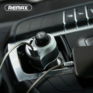 Remax Journey autós töltő RCC-218 2XUSB + szivargyújtó 24W 4,8A fekete