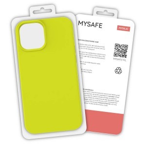 iPhone 12/12 Pro MySafe Silicone tok sárga
