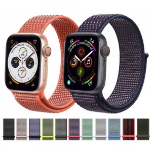 Apple Watch 4/5/6/7/8/SE/Ultra (42/44/45/49mm) nylon óraszíj hibiszkusz színű Alphajack