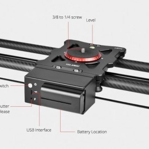 YELANGU L60TC 60cm motoros karbon kamera slider-1