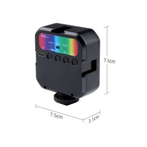 MJ88 mini RGB LED lámpa, videólámpa távirányítóval-1