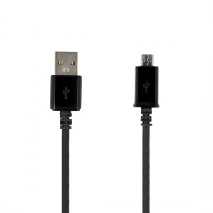 USB - Micro USB töltő kábel gyorstöltéssel fekete