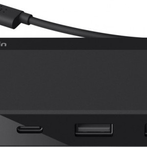 Belkin Type-C Mediahub 2x SUB Type-C, 2x USB 3.0, Fekete