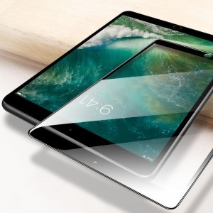 iPad 10.2 2019/2020/2021 Prémium flex kerámia 9H kijelzővédő üvegfólia fekete
