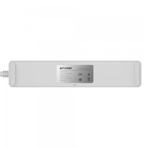 Blitzwolf BW-SHP9 Smart hálózati elosztó, hosszabbító 3x aljzat, 2x USB 2.4A 3300W