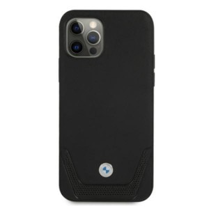 iPhone 12/12 Pro BMW Leather Perforate bőrtok fekete (BMHCP12MRSWPK)