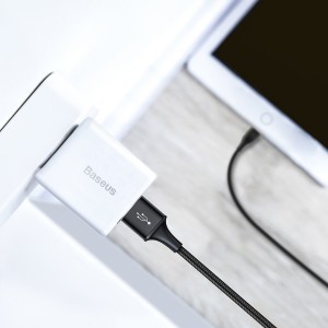 Baseus Rapid 3 az 1-ben USB - Micro USB, Lightning, USB Type-C kábel 3.5A 1.2 m fekete