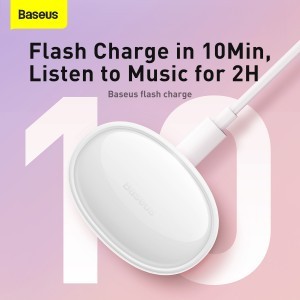 Baseus Bowie E2 Vezeték nélküli TWS Bluetooth fülhallgató fehér