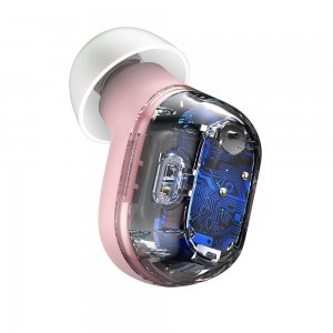 Baseus Encok WM01 TWS vezeték nélküli Bluetooth 5.0 fülhallgató rózsaszín (NGWM01-04)