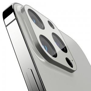 iPhone 13 Pro / 13 Pro Max Spigen Optik.TR 2x kameralencsevédő 9H üveg ezüst (AGL04033)