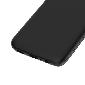 Samsung Galaxy A12 TPU tok kameralencse védővel fekete Alphajack