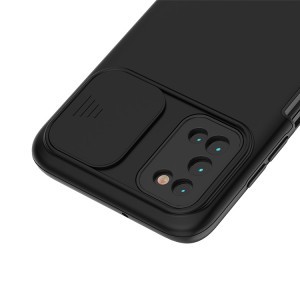 Samsung Galaxy S22 TPU tok kameralencse védővel fekete Alphajack
