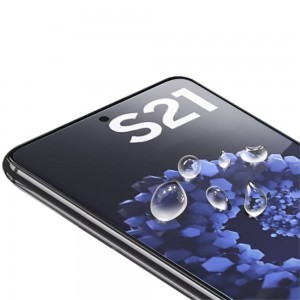 Samsung Galaxy S21 kijelzővédő üvegfólia 5D fekete kerettel Dux Ducis
