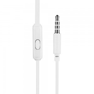 HOCO Natural Sound Vezetékes 3.5mm jack fülhallgató fehér