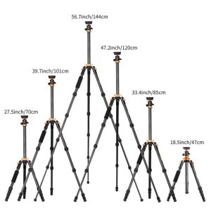 KF Concept SA225C1 karbon fényképező állvány, tripod gömbfejjel (KF09.094)-2