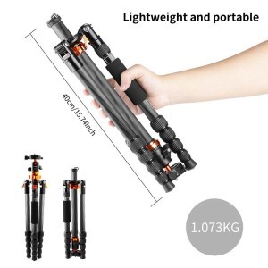 KF Concept SA225C1 karbon fényképező állvány, tripod gömbfejjel (KF09.094)-4