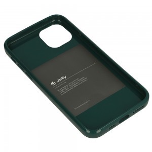 iPhone 13 Pro Max Jelly szilikon tok sötétzöld