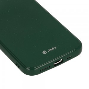 iPhone 13 Pro Max Jelly szilikon tok sötétzöld