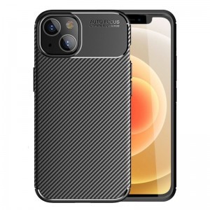 iPhone 11 Vennus karbon szilikon tok fekete karbon minta