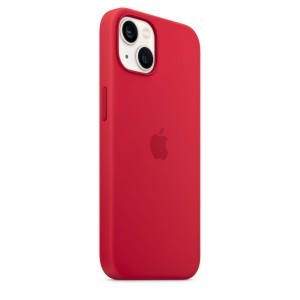 iPhone 13 szilikontok (PRODUCT)RED (MM2C3ZM/A) Apple gyári MagSafe-rögzítésű