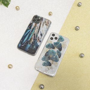 iPhone 11 Gold Glam tok Feathers