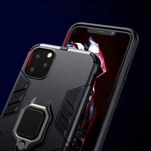 Xiaomi Redmi 9A Ring Armor tok kihajtható támasszal fekete