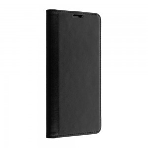 Samsung Galaxy A42 5G Magnet Elite Mágneses környezetbarát bőr fliptok fekete