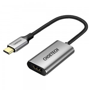 Choetech egyirányú adapter USB Type C-HDMI 4K 60Hz 1,5m szürke (HUB-H12)