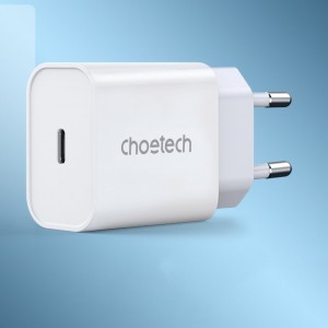 Choetech fali gyorstöltő adapter USB Type C 25W EU fehér (PD6003-EU)
