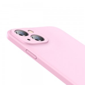 iPhone 13 Baseus Liquid Gel rugalmas tok rózsaszín (ARYT000904)