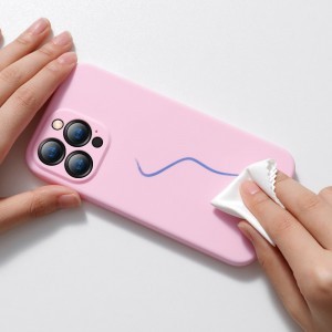 iPhone 13 Pro Max Baseus Liquid Gel rugalmas tok rózsaszín (ARYT001104)