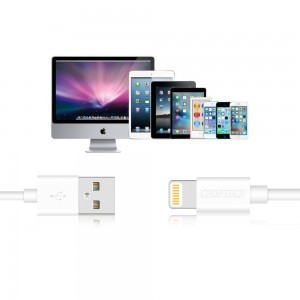 Choetech USB-A - Lightning MFI kábel 1,8 m fehér (IP0027)