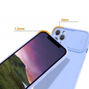 iPhone 12 Mini Nexeri Szilikon tok kameralencse védővel világoskék