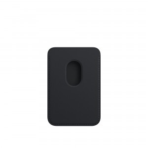iPhone bőrtárca Apple gyári MagSafe-rögzítésű éjfekete (MM0Y3ZM/A)
