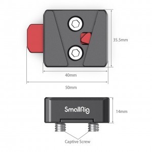 SmallRig Mini V-Lock Assembly Kit, gyorskioldó készlet (MD2801B)-5