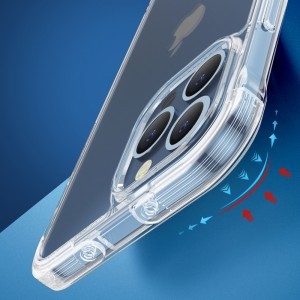 iPhone 13 Pro Max Joyroom Defender tok támasztékkal, átlátszó