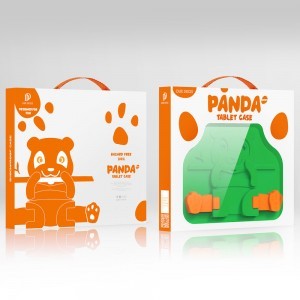 Apple iPad mini 6 2021 Dux Ducis Panda Szilikon tok gyerekeknek zöld