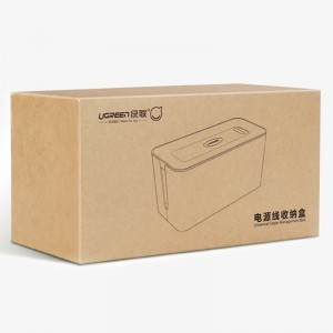 Ugreen kábel rendező doboz L 42.5x17.5x15.5cm fekete/ fehér (LP110)-4
