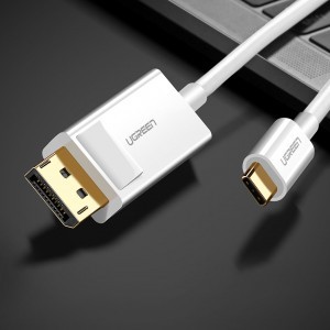 Ugreen Unidirekciós USB Type-C - Display Port 4K 1.5m Fekete (MM139) Adapter Kábel