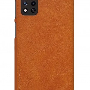 Xiaomi Redmi Note 11 5G/Poco M4 Pro Nillkin Qin Pro bőr fliptok barna