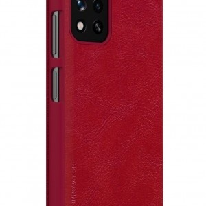 Xiaomi Redmi Note 11 /Poco M4 Pro Nillkin Qin Pro bőr fliptok piros