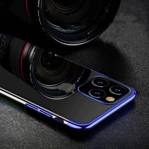 Samsung Galaxy A32 5G Clear Color Electroplating TPU gél tok piros