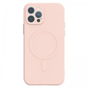 iPhone 13 Pro Max TEL PROTECT MagSilicone tok világos rózsaszín