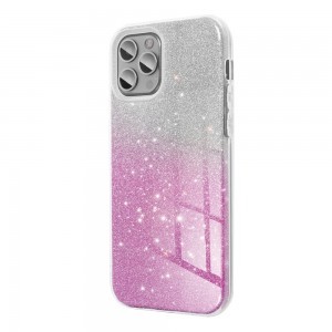 Samsung Galaxy S22 Ultra Forcell Shining tok átlátszó/rózsaszín