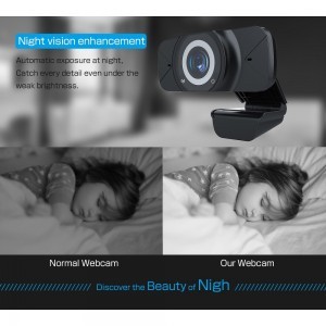 Webkamera mikrofonnal 1080p / 30fps