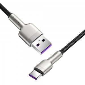 Baseus Cafule Series Metal Data USB - USB Type C 66W kábel 2m fekete (CAKF000201)