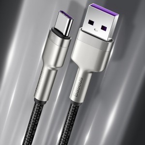 Baseus Cafule Series Metal Data USB - USB Type C 66W kábel 2m fekete (CAKF000201)